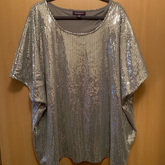 roamans sequin tops